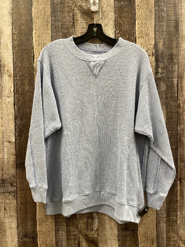 Sweatshirt Crewneck By Aerie In Baby Blue, Size: S