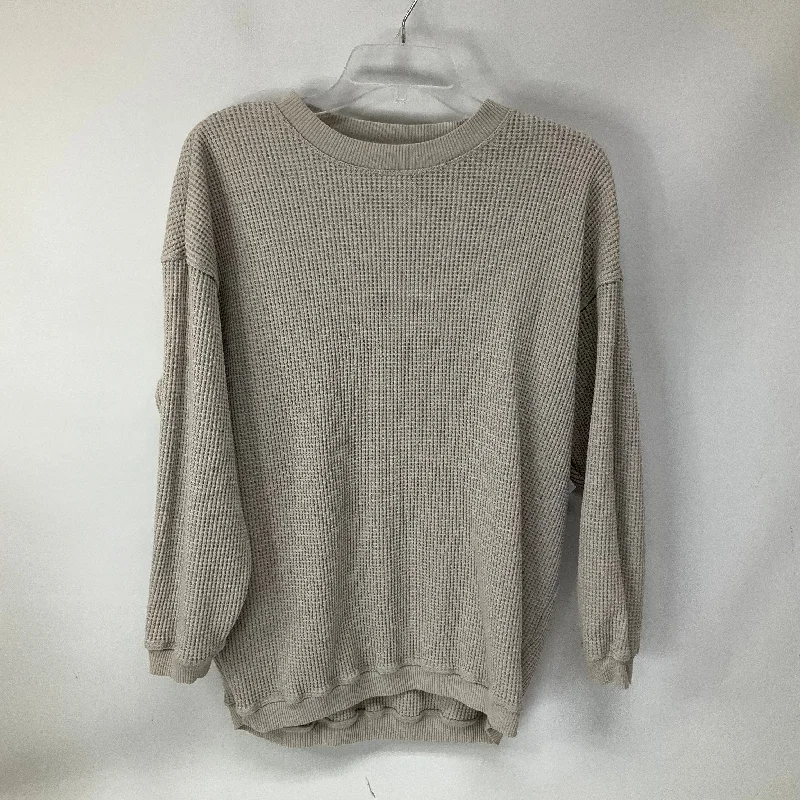 Sweatshirt Crewneck By Aerie In Beige, Size: Xs