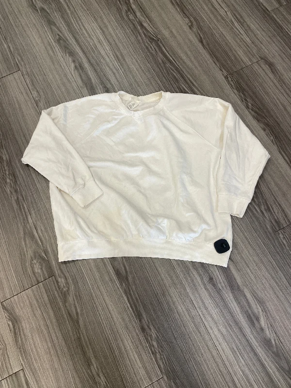 Sweatshirt Crewneck By H&m In White, Size: Xl