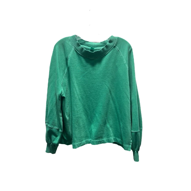 Sweatshirt Crewneck By Old Navy In Green, Size: L