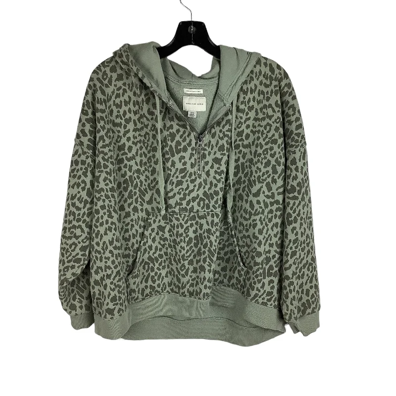 Sweatshirt Hoodie By American Eagle In Green, Size: M