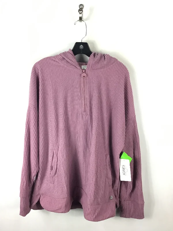 Sweatshirt Hoodie By Jones New York In Purple, Size: 2x