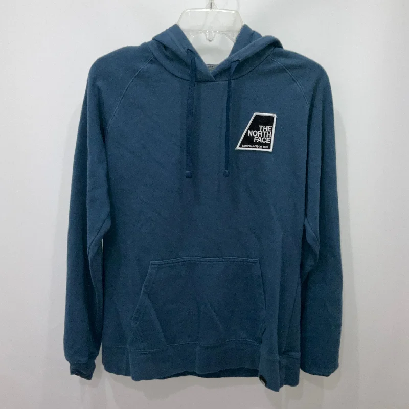 Sweatshirt Hoodie By North Face In Blue, Size: M