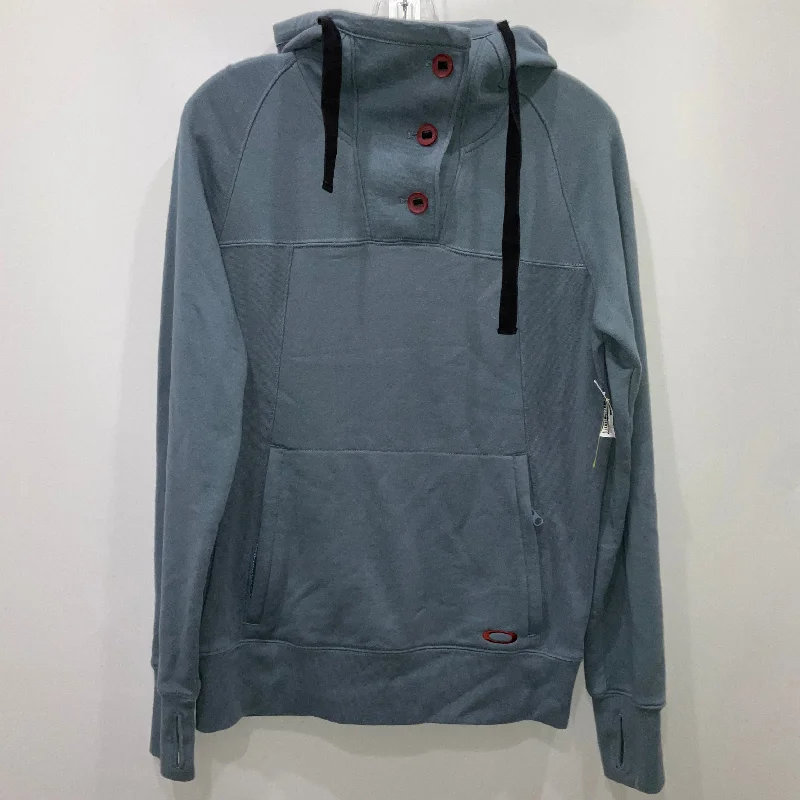 Sweatshirt Hoodie By Oakley In Blue, Size: Xs