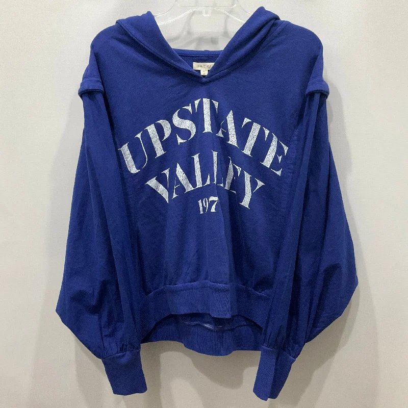 Sweatshirt Hoodie By Pilcro In Blue, Size: Xl