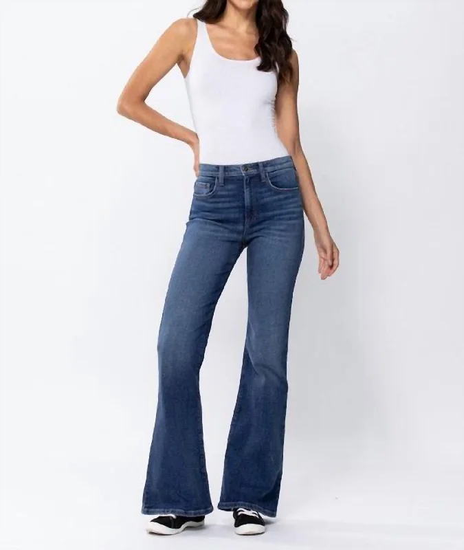 Classic Flare Jeans In Medium Wash