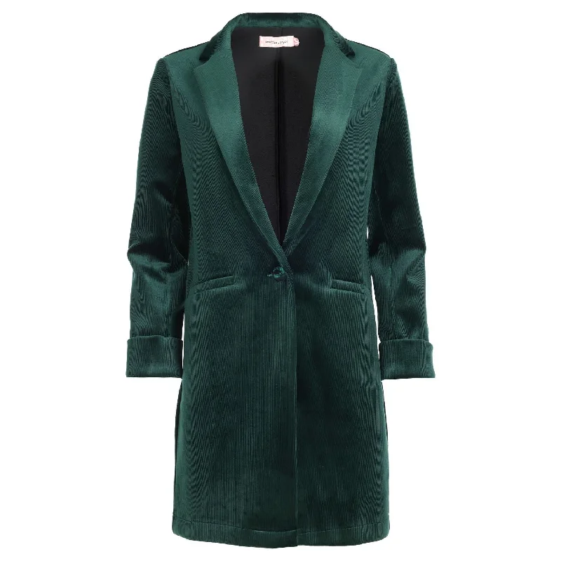 Corrie Bratter Returns Cord Blazer in Green