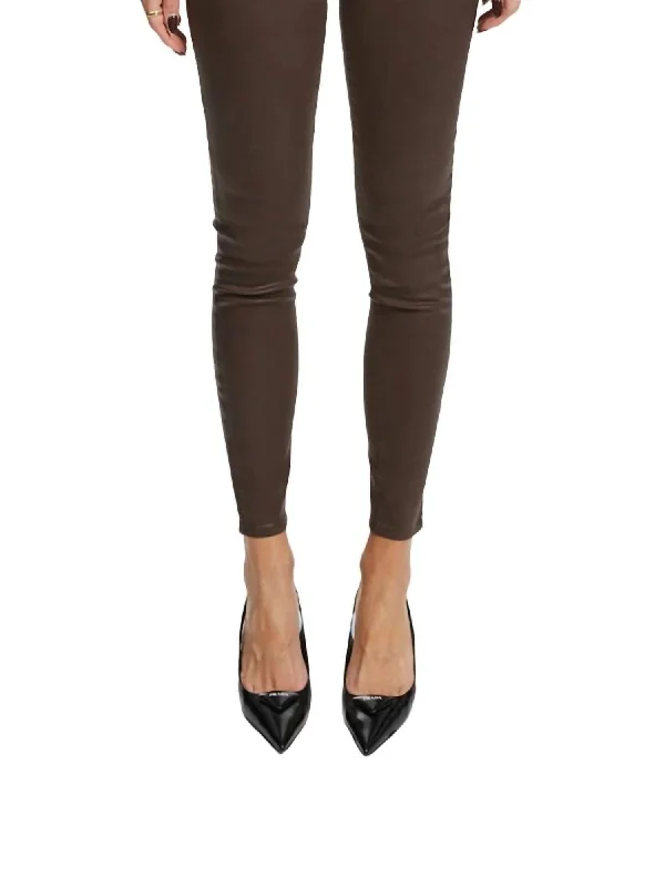 Margot Skinny Jeans In Cocoa Coated