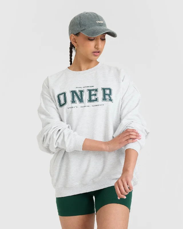 Oner Lightweight Sweatshirt | Light Grey Marl