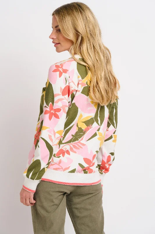 Tropical Palm Crew Neck Sweat