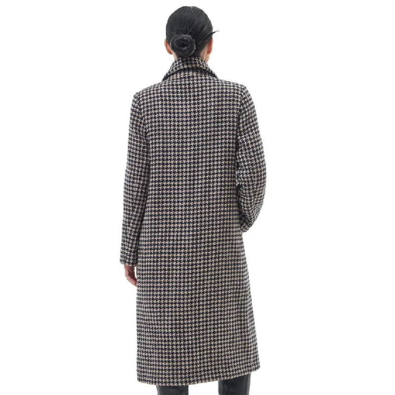 Angelia Wool Jacket (Light Fawn Houndstooth)