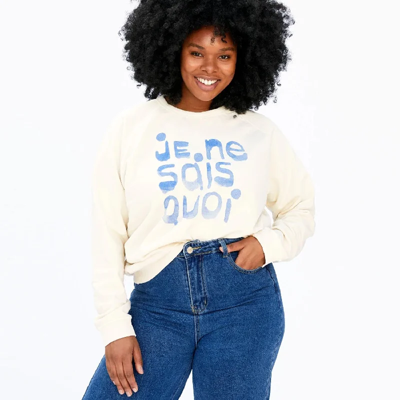 ""Je Ne Sais Quoi"" Sweatshirt (Cream)