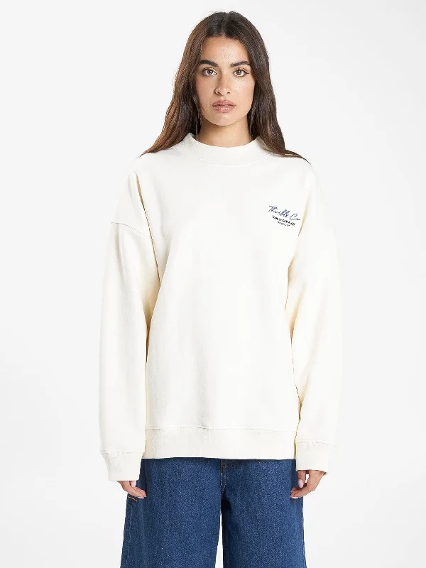 Signature Cocoon Panel Crew - Heritage White