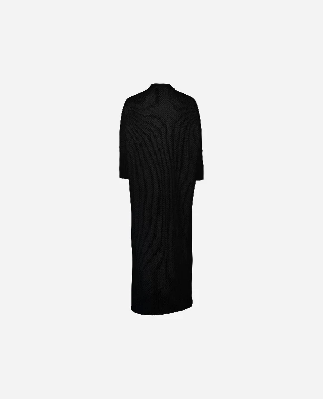 Mantel aus Cashmere-Mischung in Schwarz