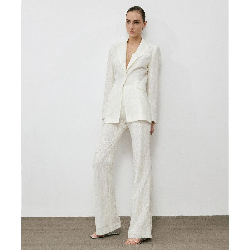 Access White Sequin Blazer