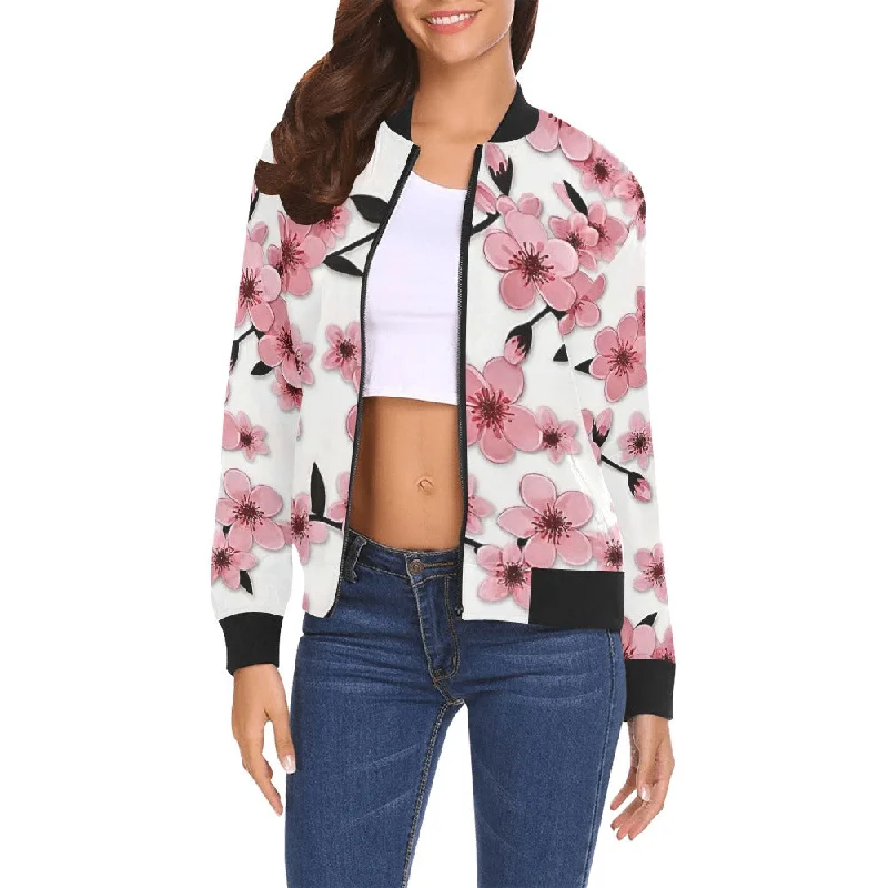 All Over Print Bomber Jacket for Women ( H19)