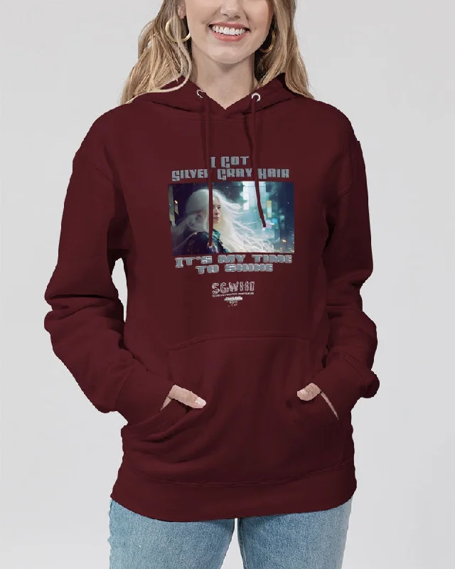 Beautiful white woman my time to shine Unisex Premium Pullover Hoodie | Lane Seven