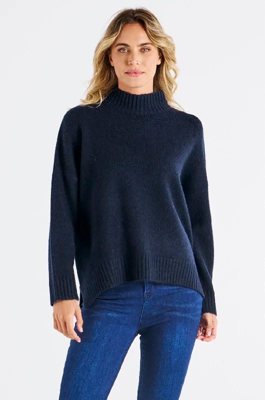 Betty Basics Luna Knit Jumper Navy