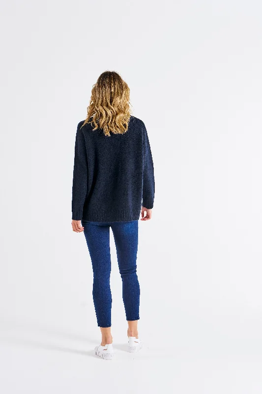 Betty Basics Luna Knit Jumper Navy