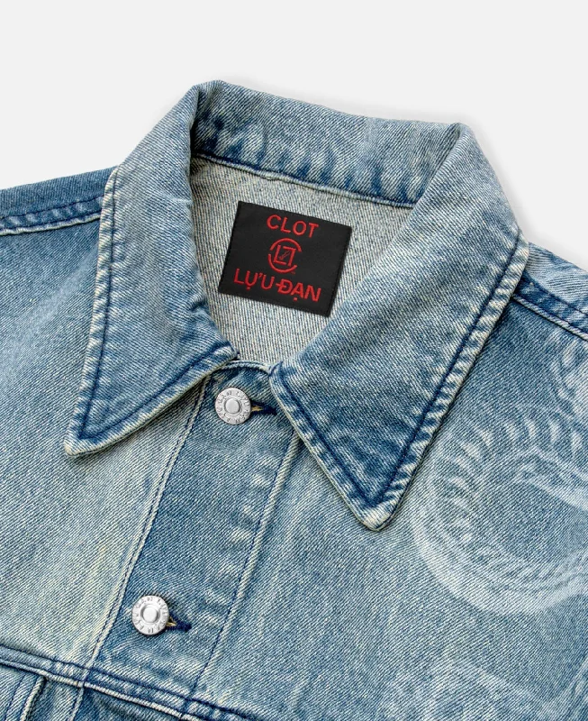 Washed Denim Jacket (Blue)