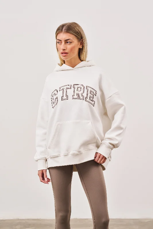 CTRE OVERSIZED HOODIE - OFF WHITE