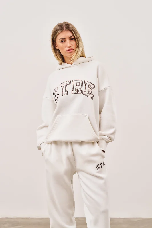 CTRE OVERSIZED HOODIE - OFF WHITE