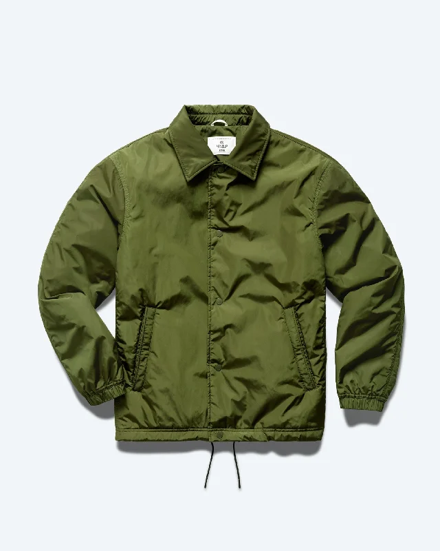 Econyl Satin Nylon Coach's Jacket