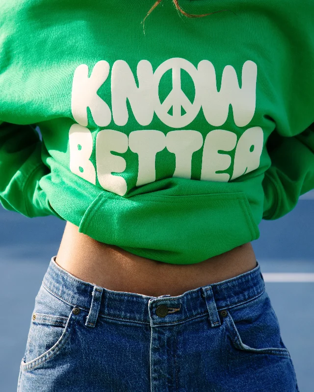 Green Hoodie - Know Better, Do Better