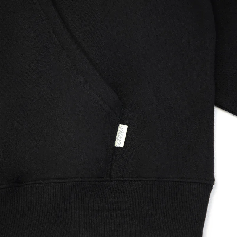 Heavyweight Chenille Hoodie - Coal Black