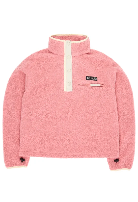 Columbia Helvetia II Cropped Half Snap Fleece - Pink Agave