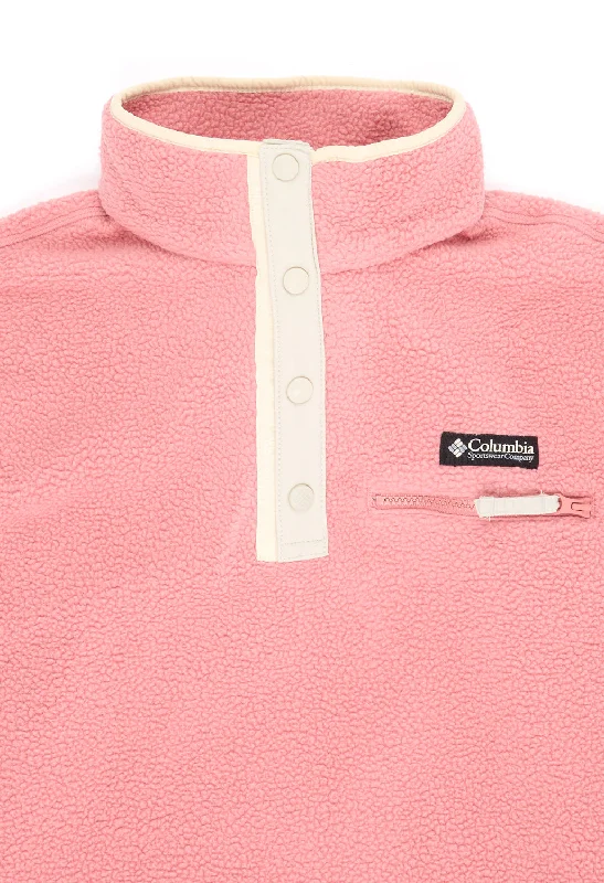 Columbia Helvetia II Cropped Half Snap Fleece - Pink Agave