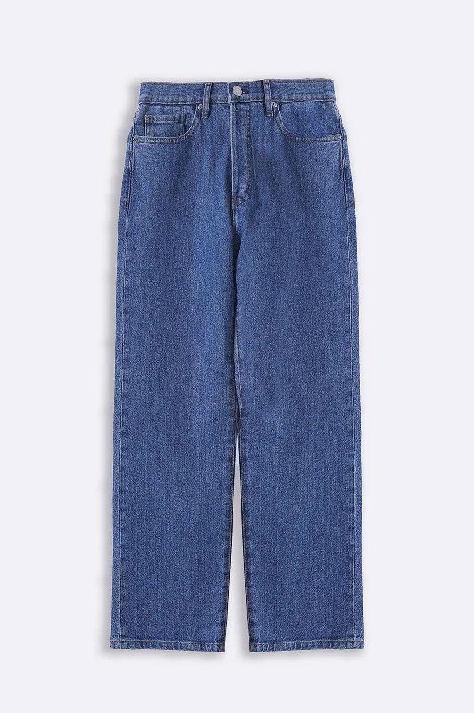 HIGH WAIST STRAIGHT JEANS