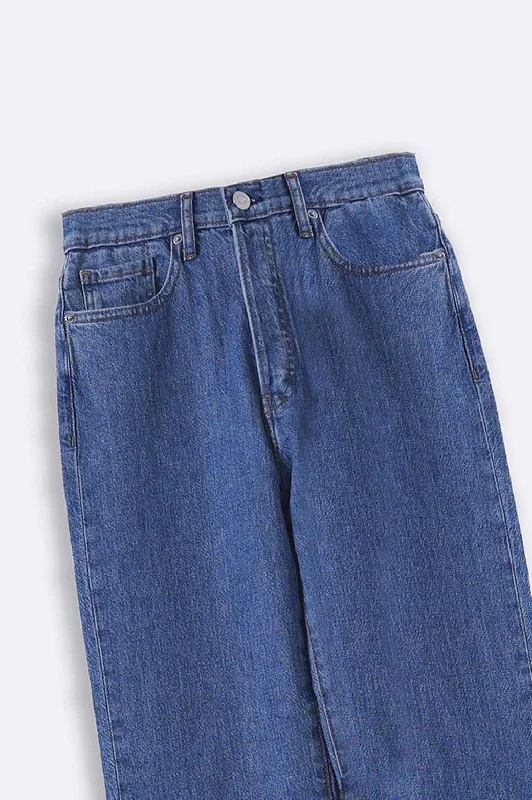 HIGH WAIST STRAIGHT JEANS