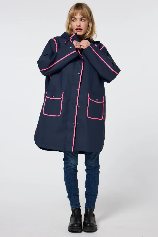 Navy Raincoat