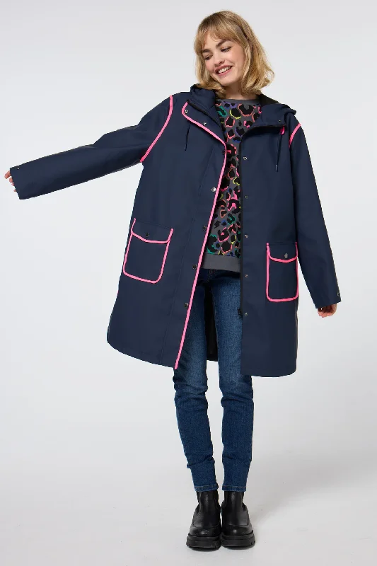 Navy Raincoat