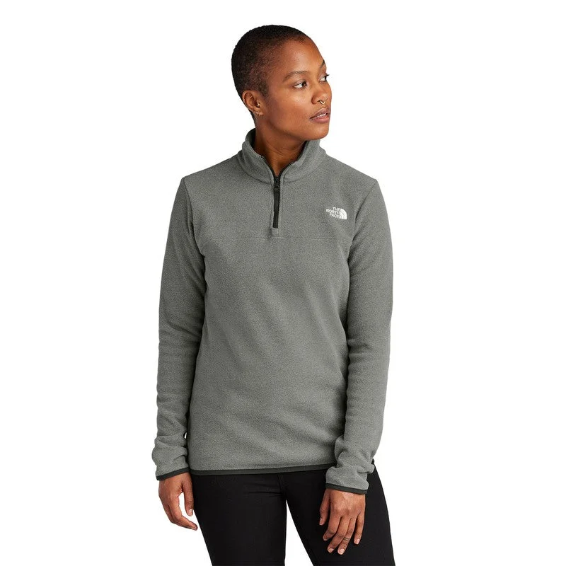 NEW STRAYER The North Face® Ladies Glacier 1/4-Zip Fleece - TNF Medium Grey Heather