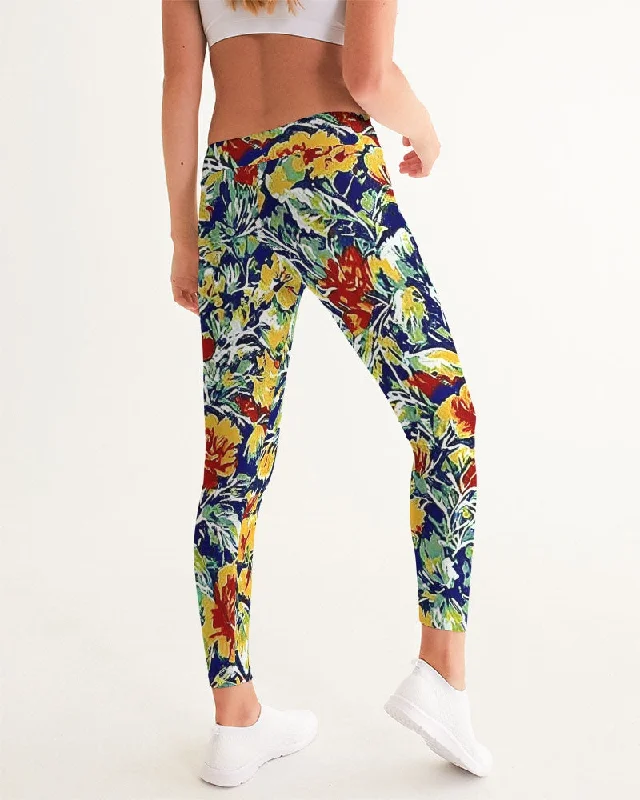 Painted floor design Women's All-Over Print Yoga Pants