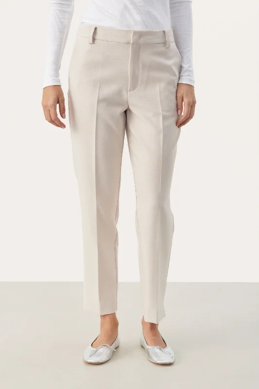 Part Two Urbana Off White Tailored Trousers