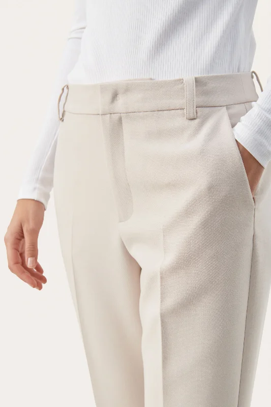 Part Two Urbana Off White Tailored Trousers