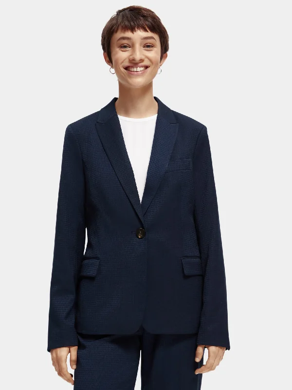 Single-breasted tailored blazer