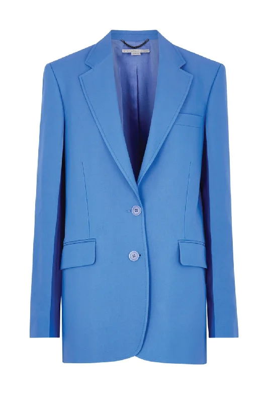 Stella McCartney Twill Tailoring Blazer - Cornflower Blue