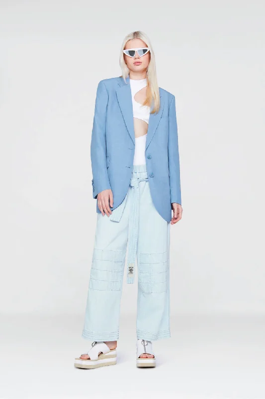 Stella McCartney Twill Tailoring Blazer - Cornflower Blue