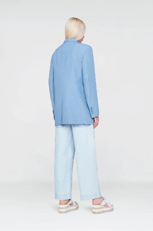 Stella McCartney Twill Tailoring Blazer - Cornflower Blue