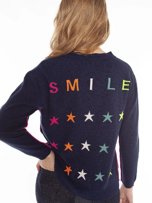 Vilagallo Navy/Pink Simone Jumper