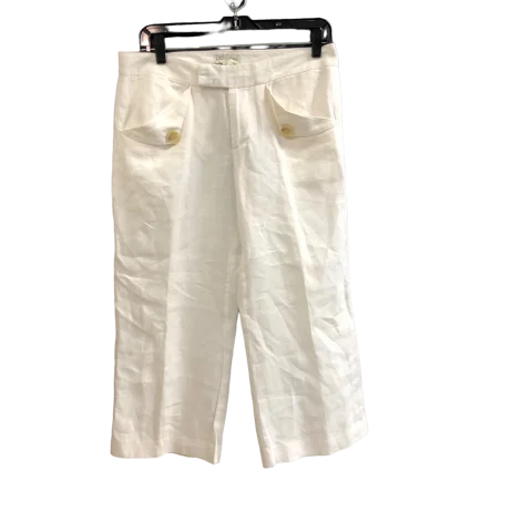 Pants Linen By Banana Republic In White, Size: 6