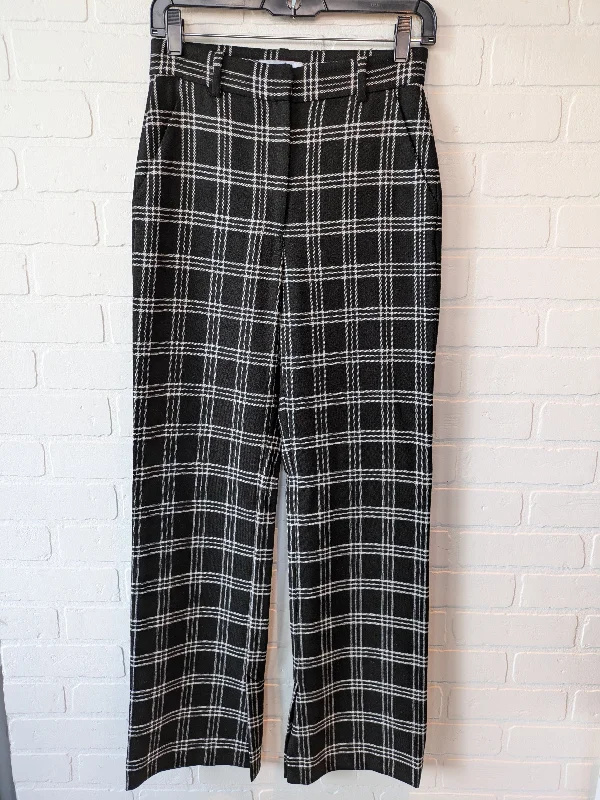 Pants Wide Leg By Atelier In Black & White, Size: 4