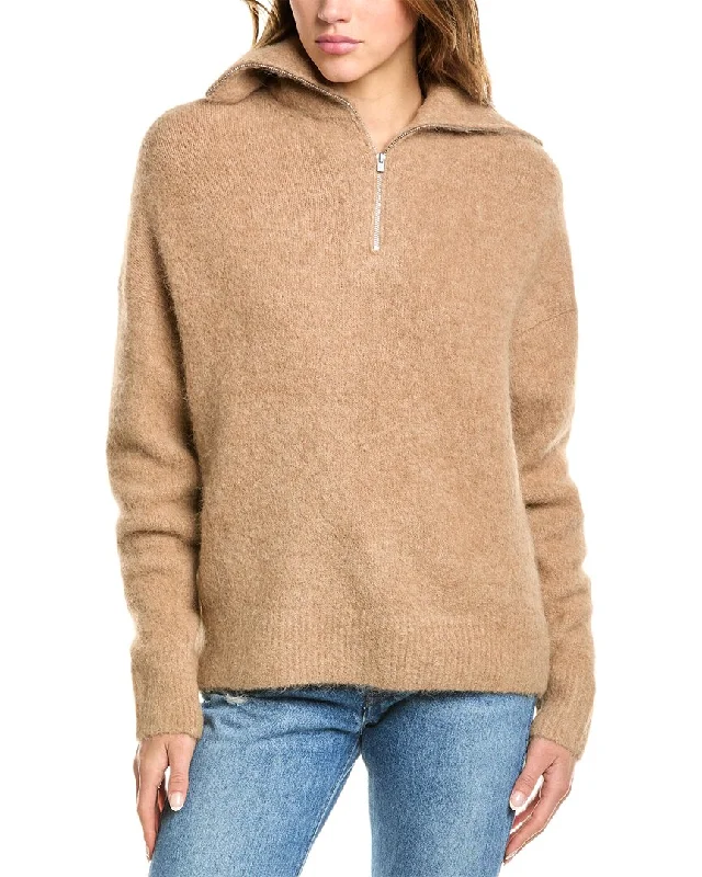 Vince 1/4-Zip Alpaca-Blend Sweater