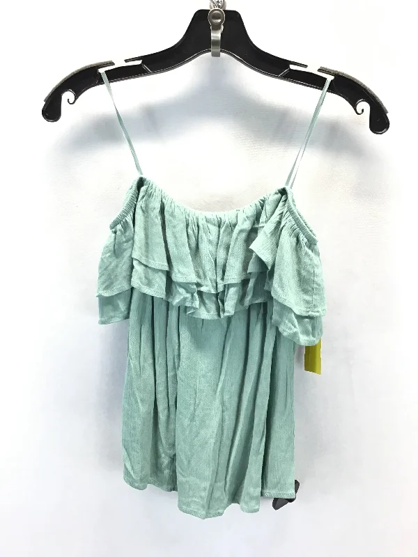 Top Sleeveless By Clothes Mentor In Green, Size: S