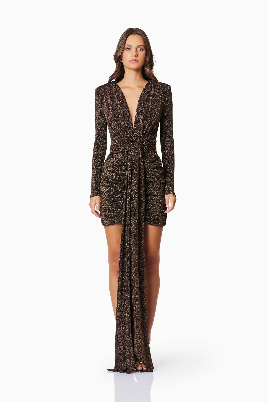 Elliatt Nalani Party Dress - Black/Gold