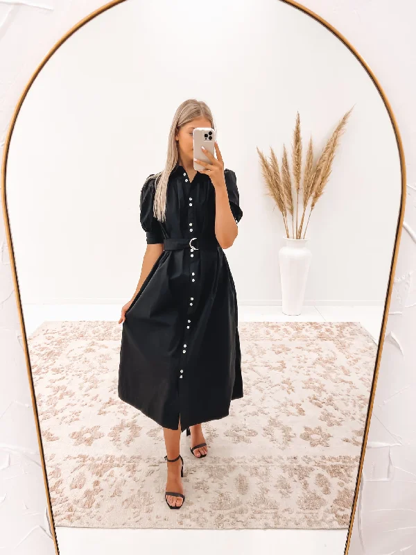 Haylee Midi Dress Black